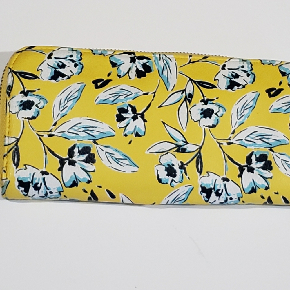 Yellow floral wallet